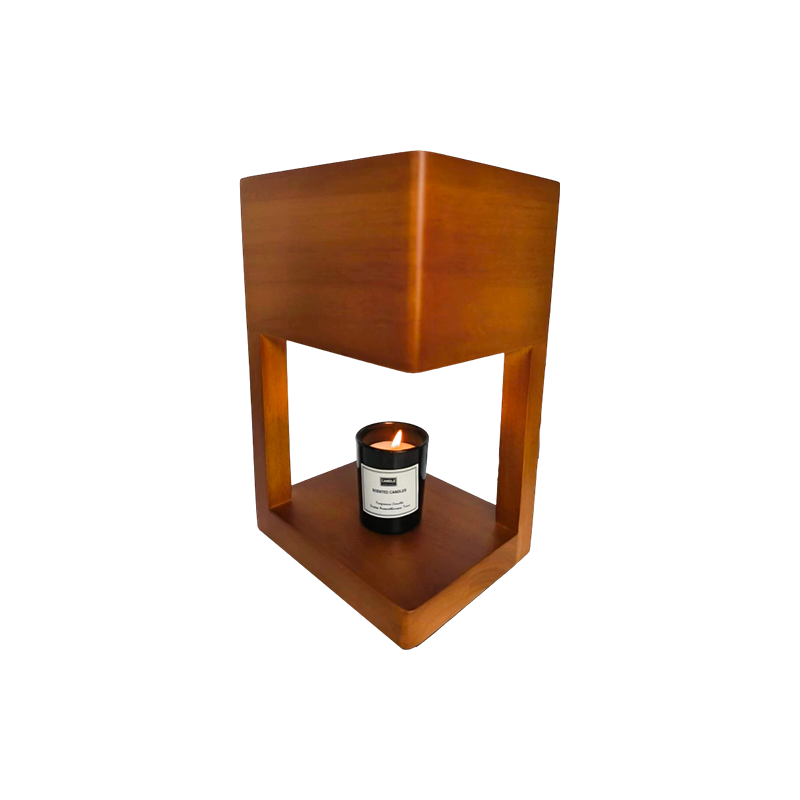 Lampa Coinneal Níos Teo Le Fráma Geoiméadrach Simplí - Cúinne Ciúin